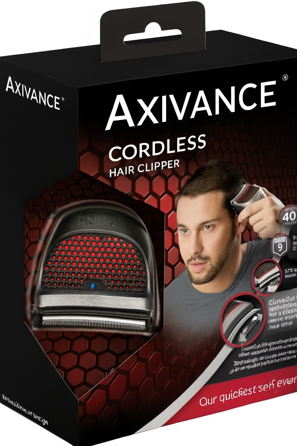 Axivance® – Επαναφορτιζόμενη κουρευτική μηχανή με τεχνολογία CurveCut™