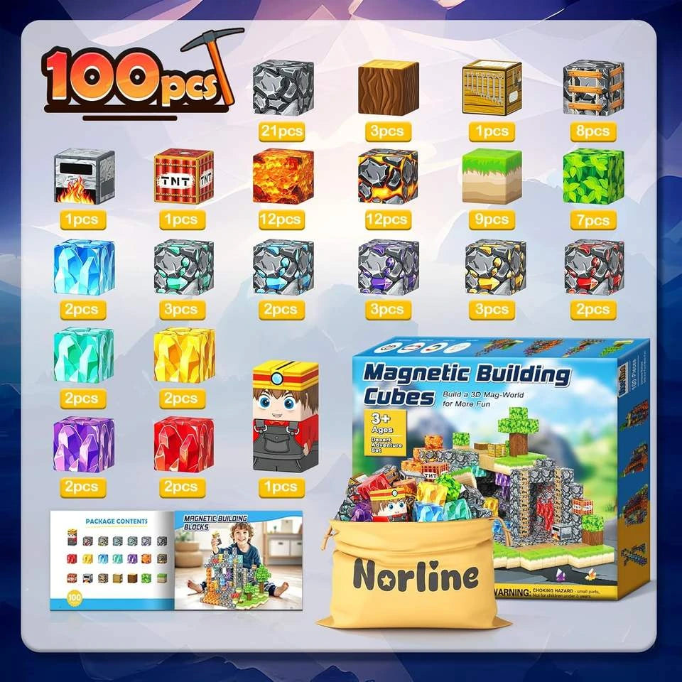 🧲 AxiosCraft – Μαγνητικά Μπλοκ Κατασκευών